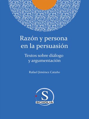 cover image of Razón y persona  en la persuasión